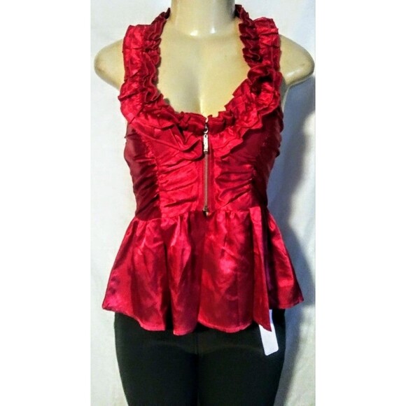 Red Sexy Halter Tank Top L - Picture 2 of 9